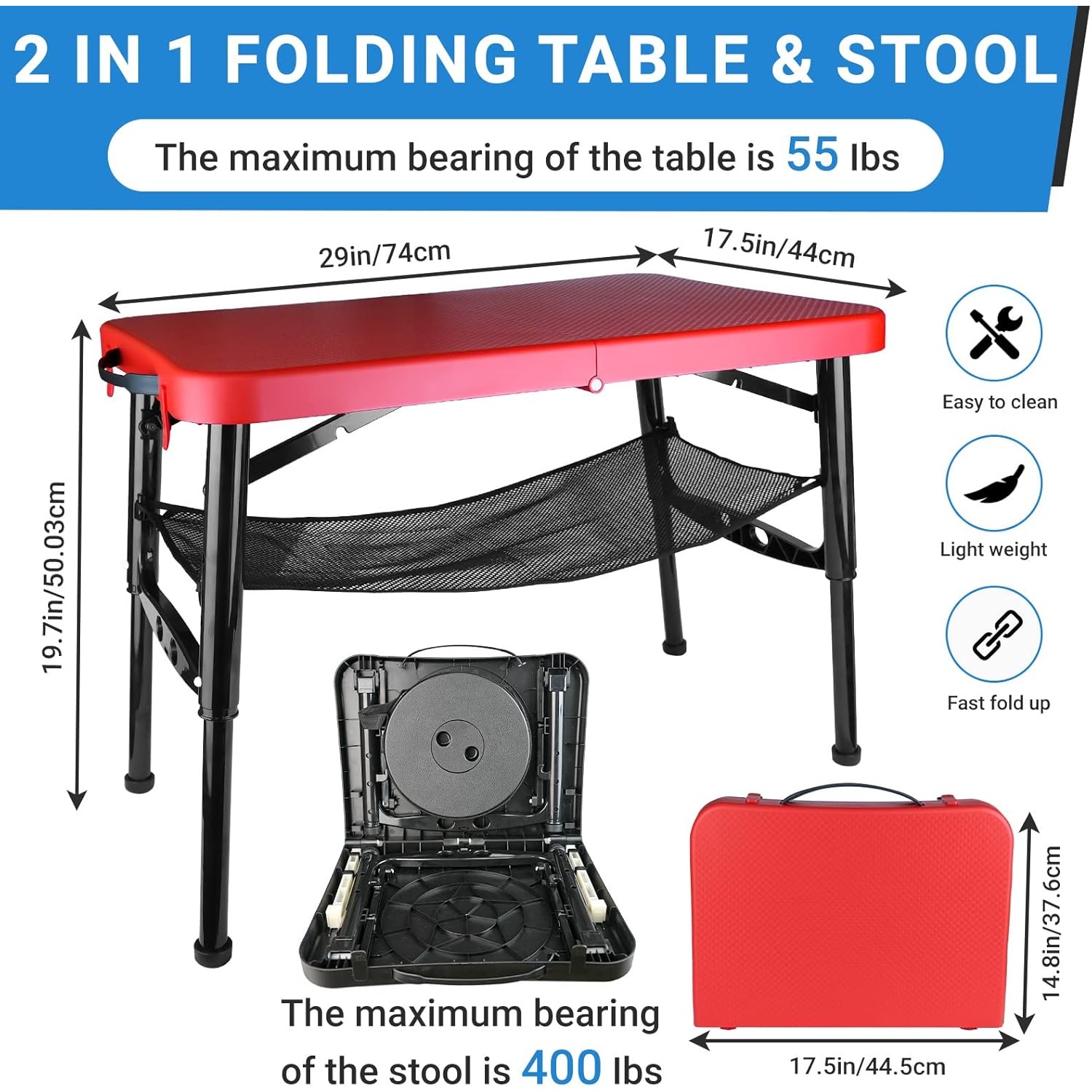 Retractable Folding Table & St - Camping Cooking Table Foldable recension och pris